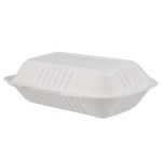 Bagasse 9" x 6" Biodegradable Clamshell (50)